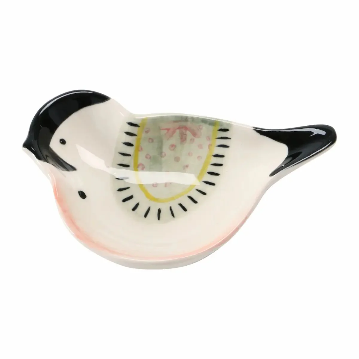 Hand-Painted Stoneware Bird Shaped Dish - Image 3