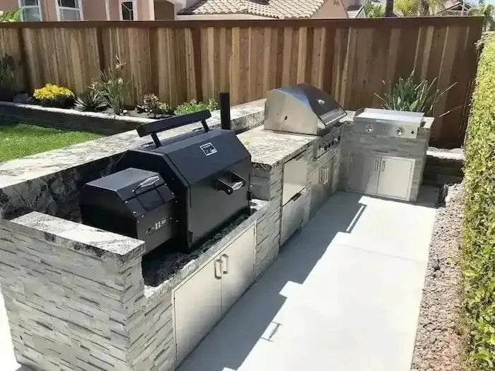 Yoder Smokers Built-In YS640s Pellet Grill Island - Image 9