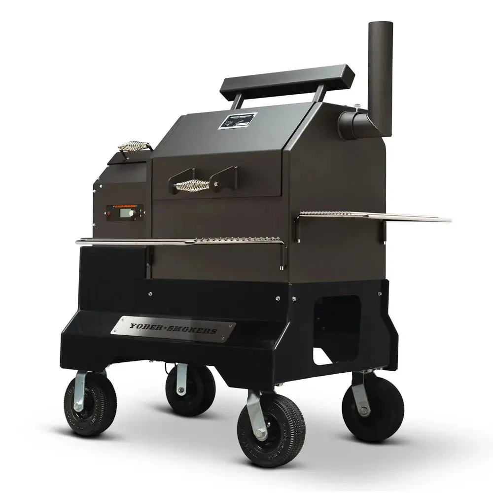 Yoder Smokers YS480s Pellet Grill on Competition Cart with Storage Drawer - Image 3