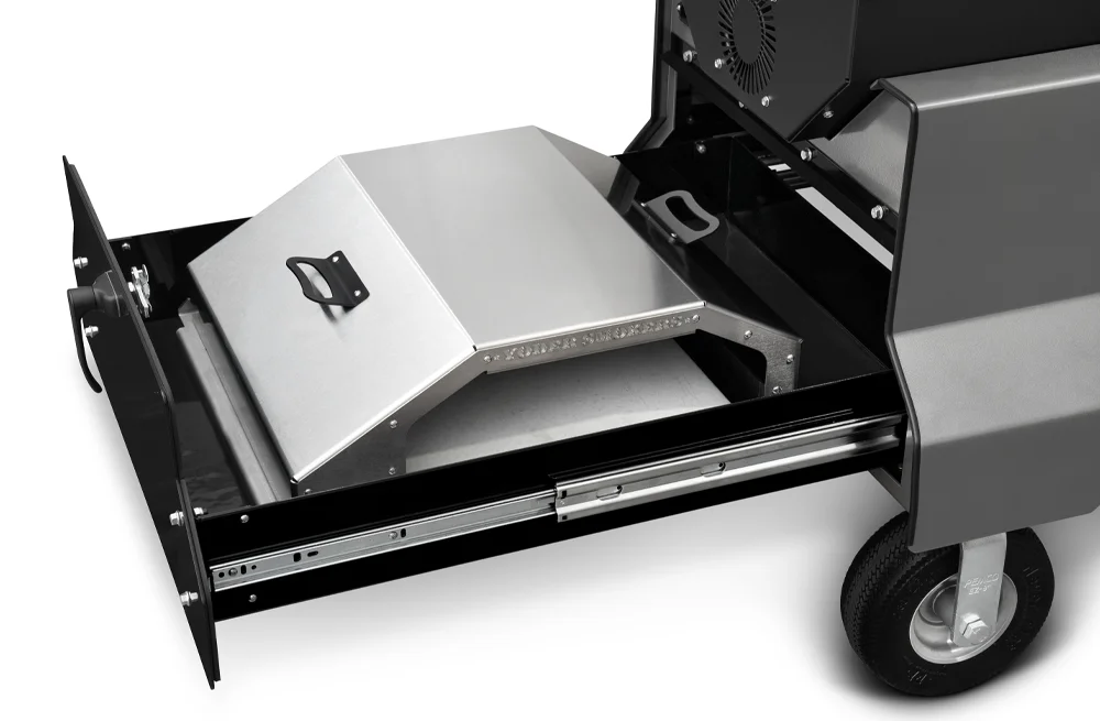 Yoder Smokers YS640s Pellet Grill on Competition Cart with Storage Drawer - Image 7